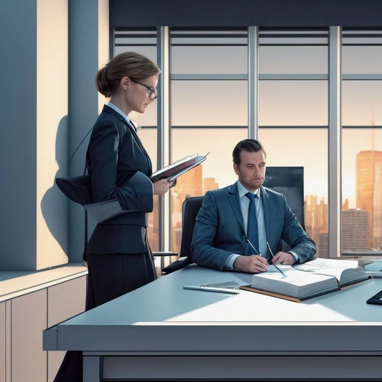 Entrepreneur discussing legal options